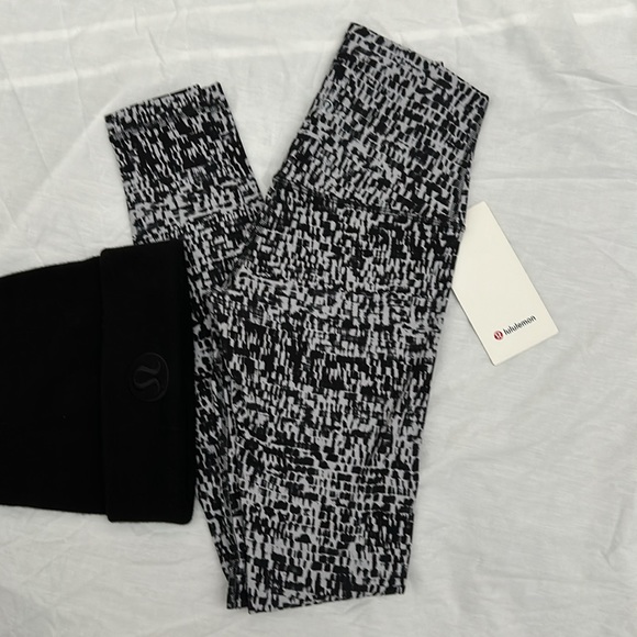 LULULEMON/Align Leggings/Urban Block Ice Grey Black / 2 - Picture 6 of 11